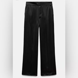 Zara Satin Effect straight legged pants brand with tags size small